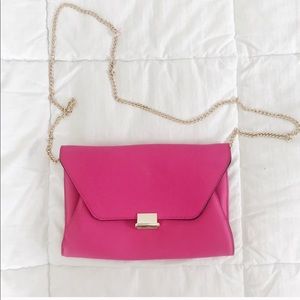 Hot pink crossbody/clutch